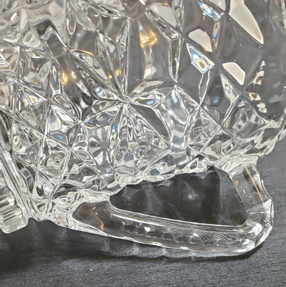 Vintage Diamond Cut Depression Glass Creamer - Picture 5 of 5